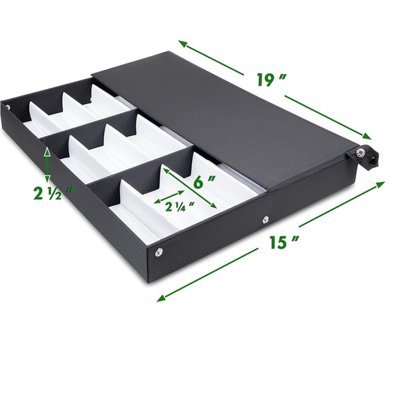 Sunglasses organizer, 18 slots display case - Picture 3 of 6
